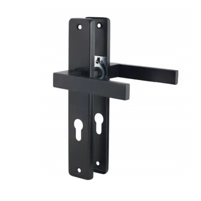 Klamka Ergo na szyldzie długim pod wkładkę, 5907609706355