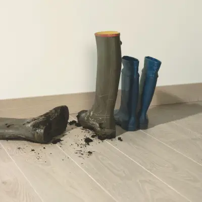 Zestaw Panele Podłogowe Dąb Stary Biały  LPU3985, Podkład Quick-Step Silent Walk, Płyn Koncentrat do czyszczenia podłóg i paneli AC4 9.5 mm, LPU3985, QSUDLSW7, 5907732901863