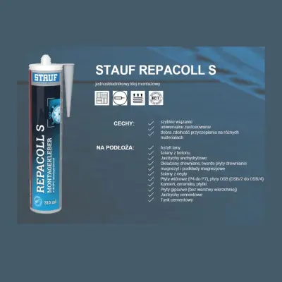Klej Montażowy uniwersalny na zewnątrz BauTec STAUF Repacoll 