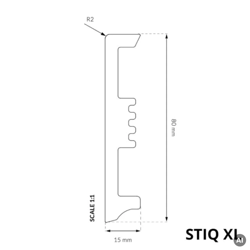 Listwa przypodłogowa Dąb Lagos, 5905167867259, Listwy przypodłogowe, STIQ XL Wood, Arbiton