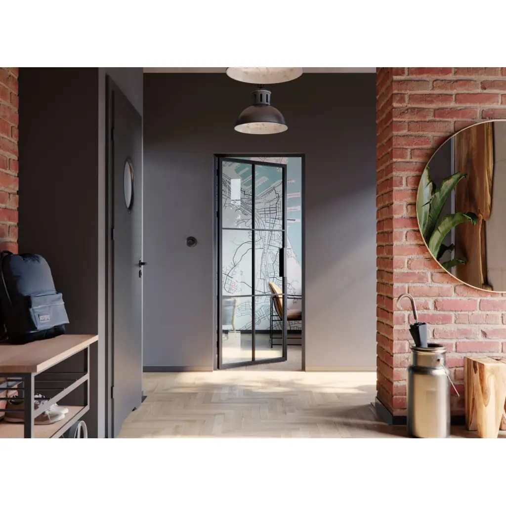 Drzwi Model 4, Drzwi wewnętrzne, Porta LOFT STALOWE, PORTA