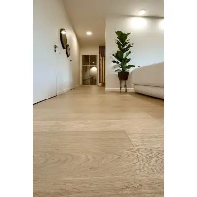 Podłoga Drewniana Dąb Naturalny Rustic Bielony 8.5 mm, VDZ143