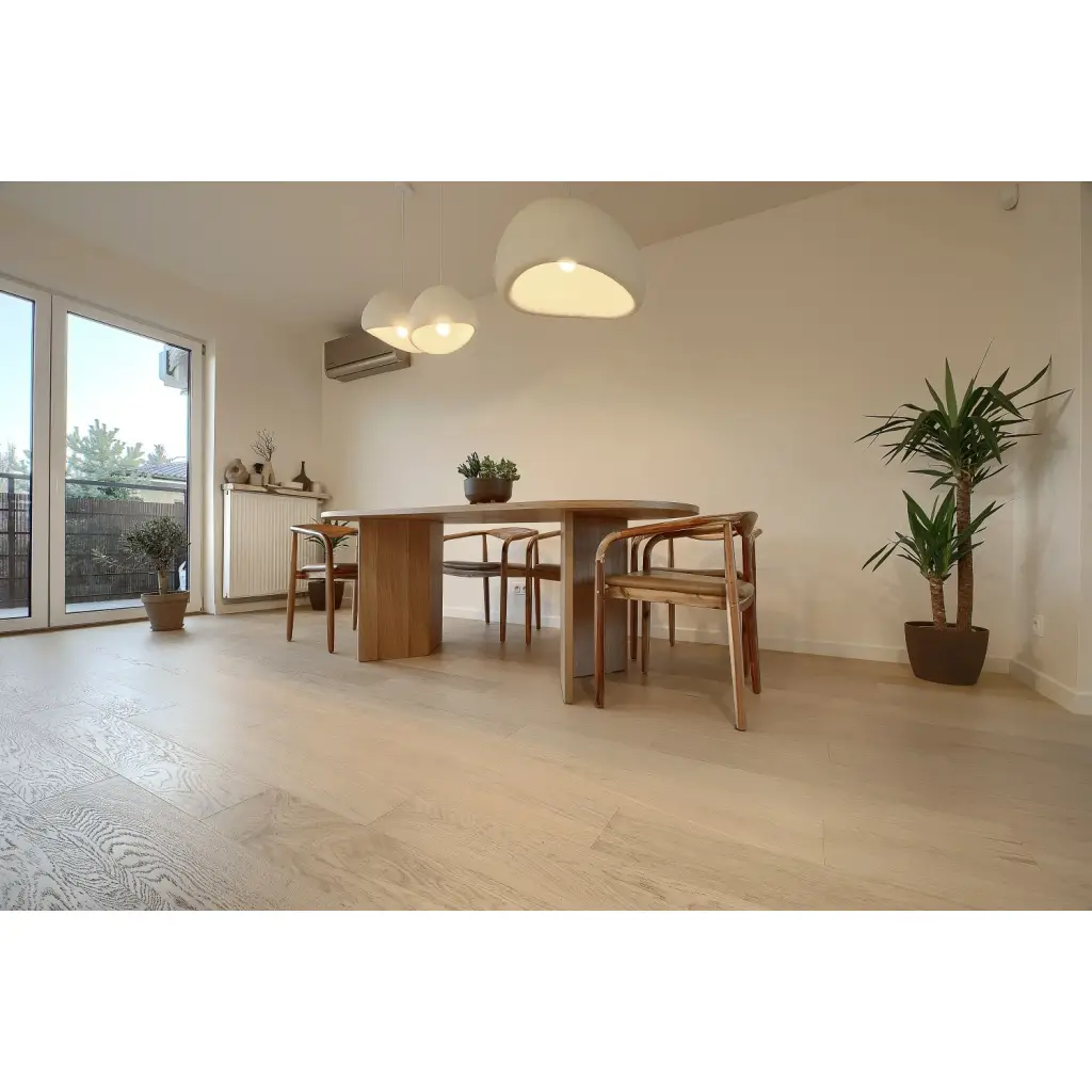 Podłoga Drewniana Dąb Naturalny Rustic Bielony 8.5 mm, VDZ143, Deska warstwowa, Hard Floor Deska warstwowa, Hard Floor