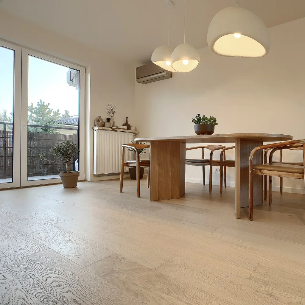 Podłoga Drewniana Dąb Naturalny Rustic Bielony 8.5 mm, VDZ143, Deska warstwowa, Hard Floor Deska warstwowa, Hard Floor