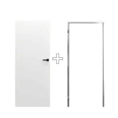 Zestaw Drzwi ukryte + Ościeżnica Porta HIDE Odwrotna przylga (otwierane do wewnątrz) Prawe 70cm plaster miodu, SPP1110P07LBP0A7U0H000, OPP100LP070000AN200000