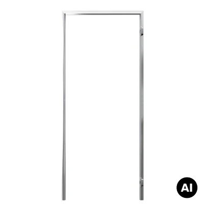 Zestaw Drzwi ukryte + Ościeżnica Porta HIDE Odwrotna przylga (otwierane do wewnątrz) Prawe 70cm plaster miodu, SPP1110P07LBP0A7U0H000, OPP100LP070000AN200000