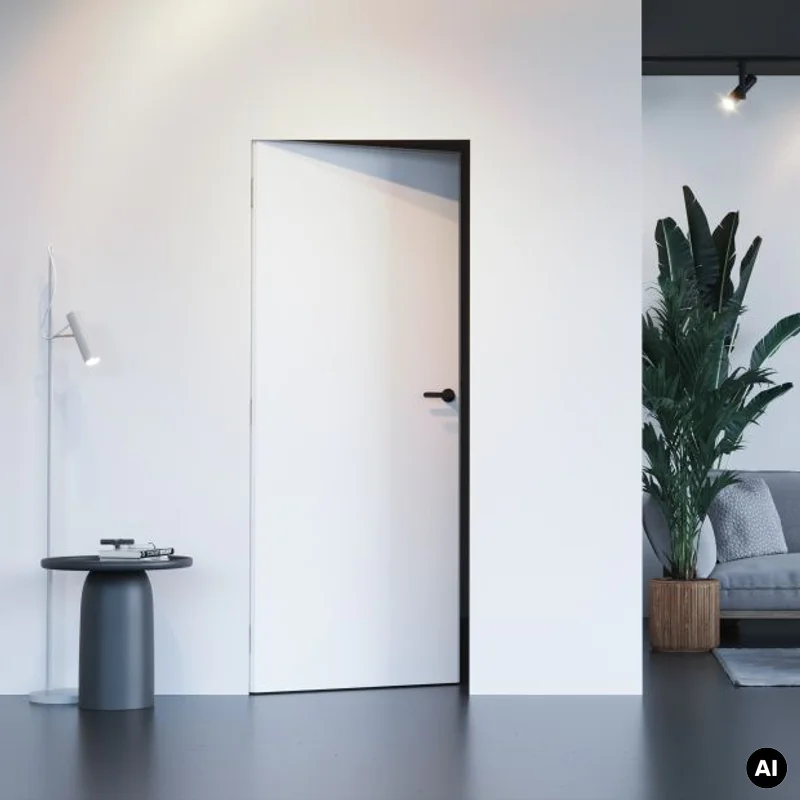 Zestaw Drzwi ukryte + Ościeżnica Porta HIDE Odwrotna przyl