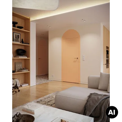 Zestaw Drzwi ukryte + Ościeżnica Porta HIDE Odwrotna przylga (otwierane do wewnątrz) Prawe 70cm plaster miodu, SPP1110P07LBP0A7U0H000, OPP100LP070000AN200000