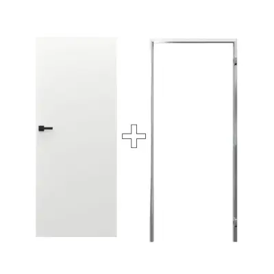 Zestaw Drzwi ukryte + Ościeżnica Porta HIDE Odwrotna przylga (otwierane do wewnątrz) Lewe 80cm plaster miodu, SPP1110L08LBP0A7U0H000, OPP100LL080000AN200000