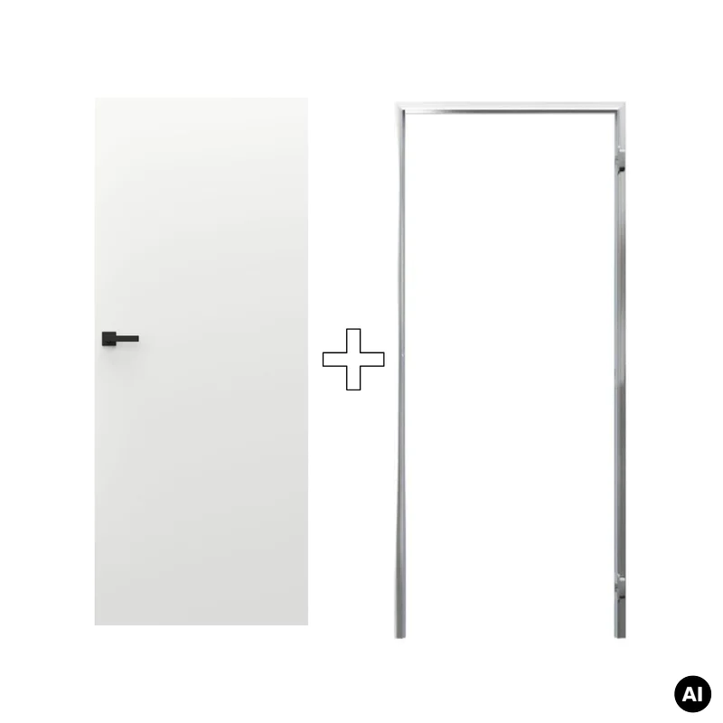Zestaw Drzwi ukryte + Ościeżnica Porta HIDE Odwrotna przyl