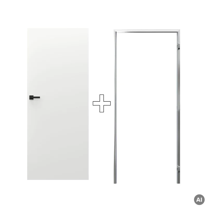 Zestaw Drzwi ukryte + Ościeżnica Porta HIDE Odwrotna przyl