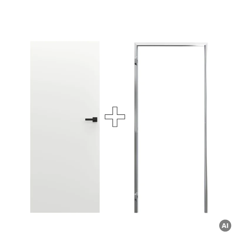 Zestaw Drzwi ukryte + Ościeżnica Porta HIDE Bezprzylgowe (