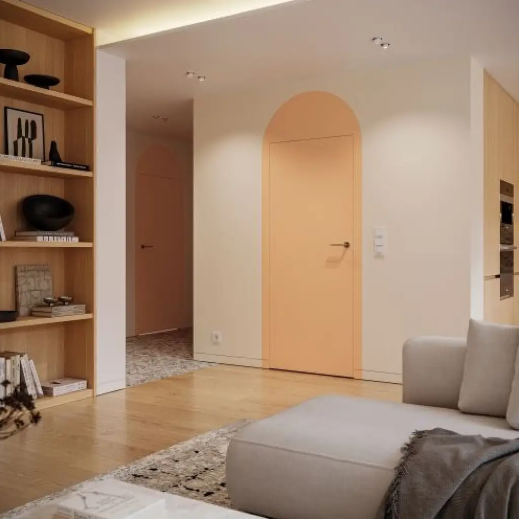 Zestaw Drzwi ukryte + Ościeżnica Porta HIDE Bezprzylgowe (otwierane na zewnątrz) Lewe 80cm plaster miodu, SPA1110L08LBP0A7U0H000, OPA100LL080000AN200000, Zestaw, Porta HIDE, PORTA