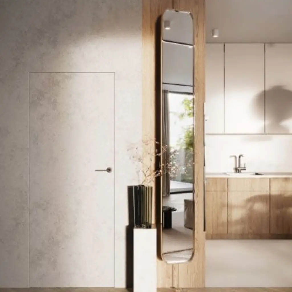 Zestaw Drzwi ukryte + Ościeżnica Porta HIDE Bezprzylgowe (otwierane na zewnątrz) Lewe 70cm plaster miodu, SPA1110L07LBP0A7U0H000, OPA100LL070000AN200000, Zestaw, Porta HIDE, PORTA