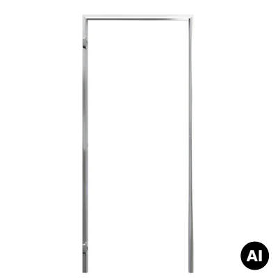 Zestaw Drzwi ukryte + Ościeżnica Porta HIDE Bezprzylgowe (otwierane na zewnątrz) Lewe 70cm plaster miodu, SPA1110L07LBP0A7U0H000, OPA100LL070000AN200000
