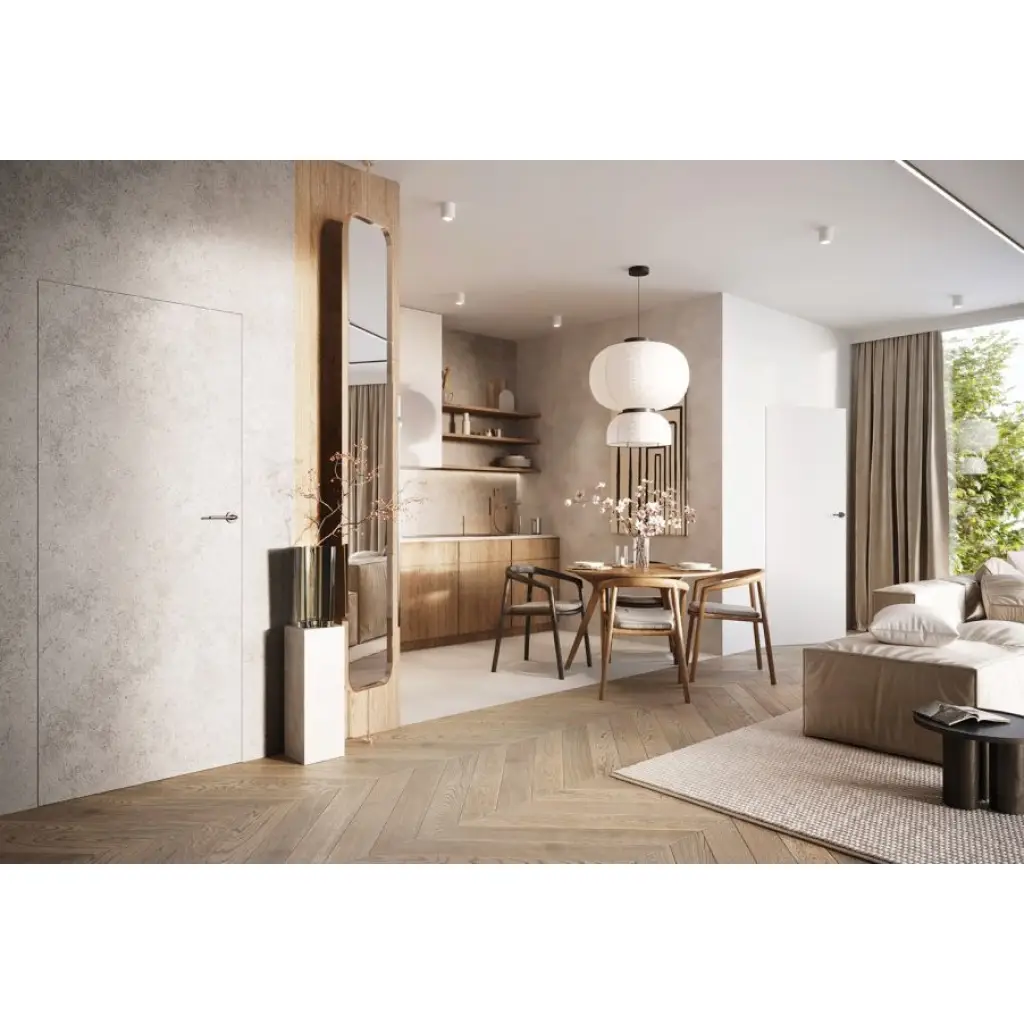 Zestaw Drzwi ukryte + Ościeżnica Porta HIDE Bezprzylgowe (otwierane na zewnątrz) Lewe 70cm plaster miodu, SPA1110L07LBP0A7U0H000, OPA100LL070000AN200000, Zestaw, Porta HIDE, PORTA