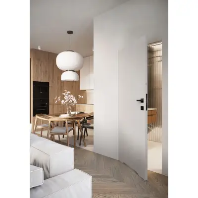 Zestaw Drzwi ukryte + Ościeżnica Porta HIDE WC Bezprzylgowe (otwierane na zewnątrz) Lewe 70cm plaster miodu, SPA1110L07LBPWAYU0H000, OPA100LL070000AN200000