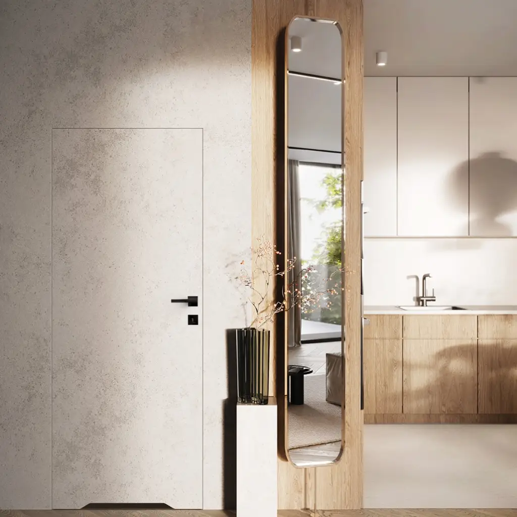 Zestaw Drzwi ukryte + Ościeżnica Porta HIDE WC Bezprzylgowe (otwierane na zewnątrz) Lewe 70cm plaster miodu, SPA1110L07LBPWAYU0H000, OPA100LL070000AN200000, Zestaw, Porta HIDE, PORTA