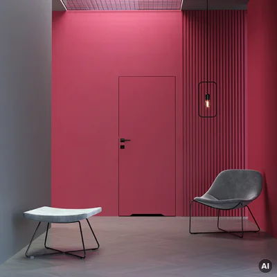 Zestaw Drzwi ukryte + Ościeżnica Porta HIDE WC Bezprzylgowe (otwierane na zewnątrz) Prawe 70cm plaster miodu, SPA1110P07LBPWAYU0H000, OPA100LP070000AN200000
