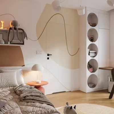 Zestaw Drzwi ukryte + Ościeżnica Porta HIDE WC Bezprzylgowe (otwierane na zewnątrz) Prawe 70cm plaster miodu, SPA1110P07LBPWAYU0H000, OPA100LP070000AN200000