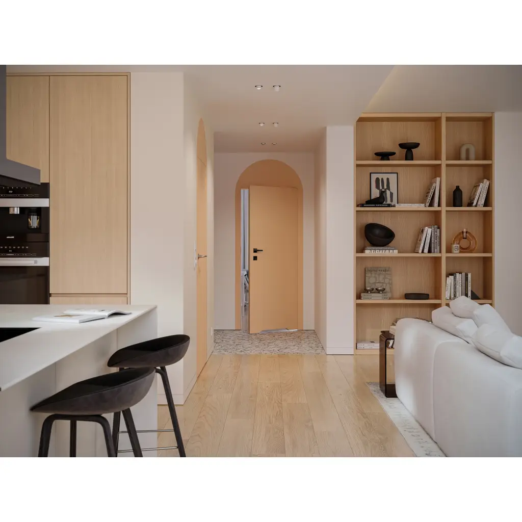 Zestaw Drzwi ukryte + Ościeżnica Porta HIDE WC Bezprzylgowe (otwierane na zewnątrz) Prawe 70cm plaster miodu, SPA1110P07LBPWAYU0H000, OPA100LP070000AN200000, Zestaw, Porta HIDE, PORTA