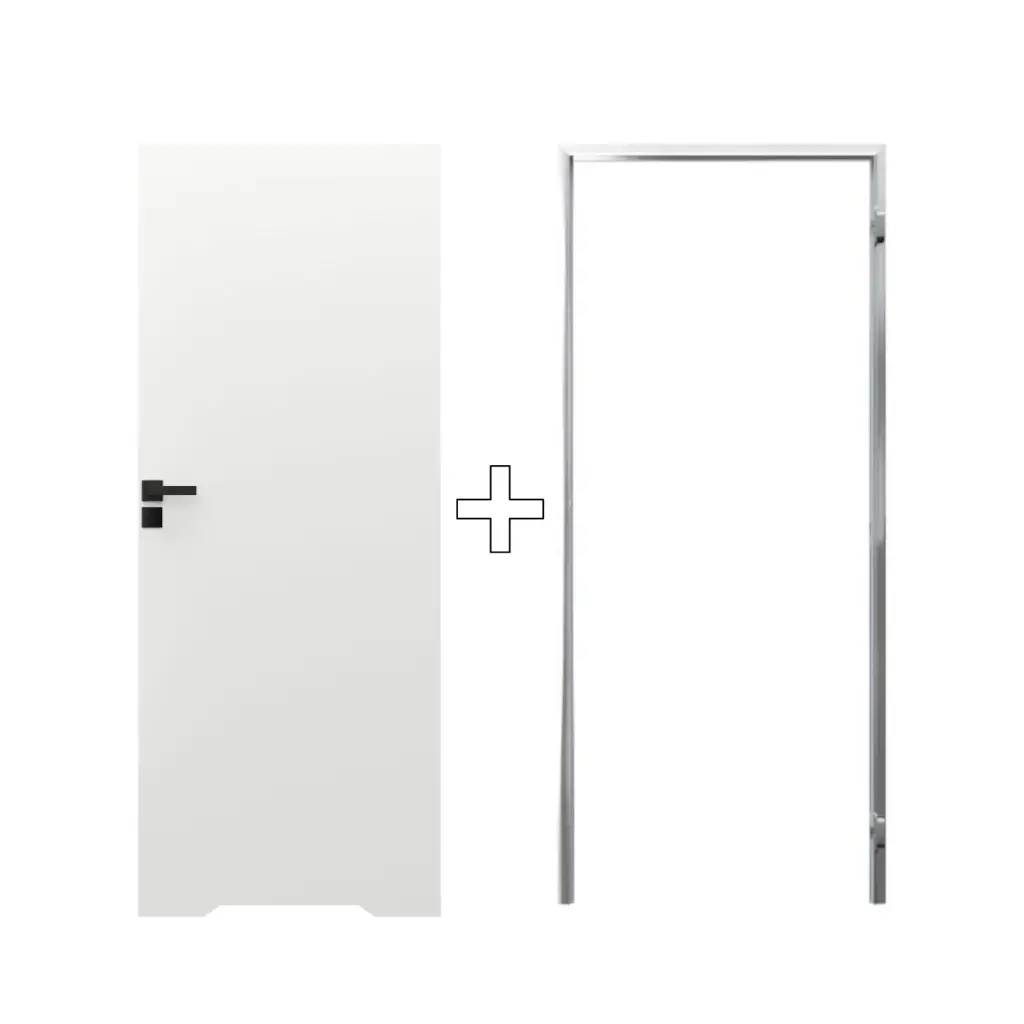 Zestaw Drzwi ukryte + Ościeżnica Porta HIDE WC Bezprzylgowe (otwierane na zewnątrz) Prawe 80cm plaster miodu, SPA1110P08LBPWAYU0H000, OPA100LP080000AN200000, Zestaw, Porta HIDE, PORTA