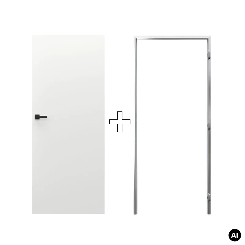 Zestaw Drzwi ukryte + Ościeżnica Porta HIDE Bezprzylgowe (