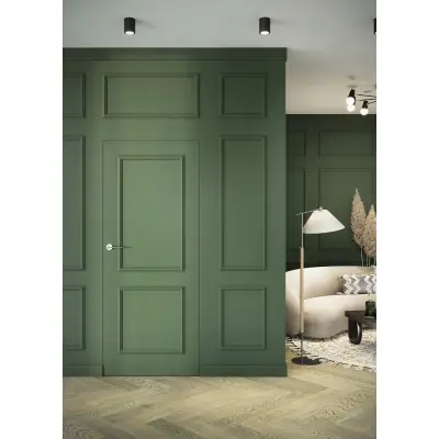 Zestaw Drzwi ukryte + Ościeżnica Porta HIDE Bezprzylgowe (otwierane na zewnątrz) Prawe 80cm płyta, SPA1110P08LBP0A7V0O000, OPA100LP080000AN300000