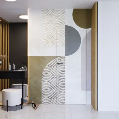 Zestaw Drzwi ukryte + Ościeżnica Porta HIDE Bezprzylgowe (otwierane na zewnątrz) Prawe 80cm płyta, SPA1110P08LBP0A7V0O000, OPA100LP080000AN300000