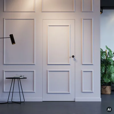Zestaw Drzwi ukryte + Ościeżnica Porta HIDE Bezprzylgowe (otwierane na zewnątrz) Lewe 70cm płyta, SPA1110L07LBP0A7V0O000, OPA100LL070000AN300000