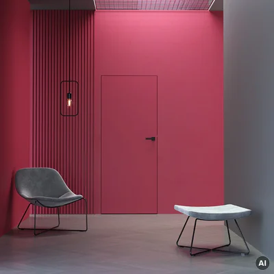 Zestaw Drzwi ukryte + Ościeżnica Porta HIDE Bezprzylgowe (otwierane na zewnątrz) Lewe 70cm płyta, SPA1110L07LBP0A7V0O000, OPA100LL070000AN300000