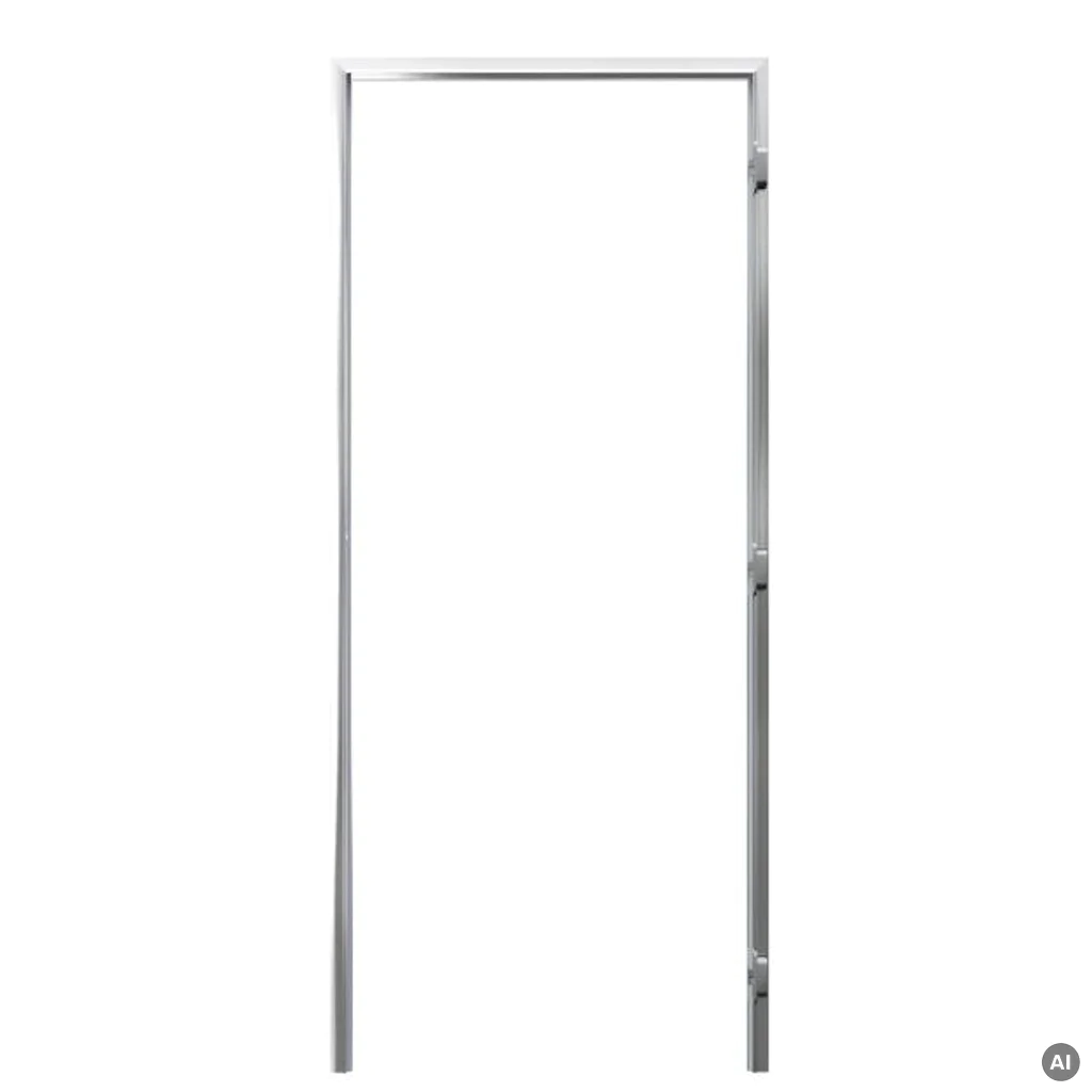 Zestaw Drzwi ukryte + Ościeżnica Porta HIDE Bezprzylgowe (otwierane na zewnątrz) Prawe 70cm płyta, SPA1110P07LBP0A7V0O000, OPA100LP070000AN300000, Zestaw, PORTA HIDE, PORTA
