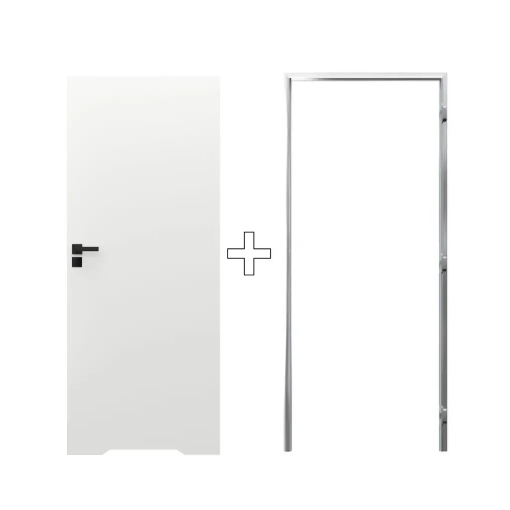 Zestaw Drzwi ukryte + Ościeżnica Porta HIDE WC Bezprzylgowe (otwierane na zewnątrz) Prawe 80cm płyta, SPA1110P08LBPWAYV0O000, OPA100LP080000AN300000, Zestaw, Porta HIDE, PORTA