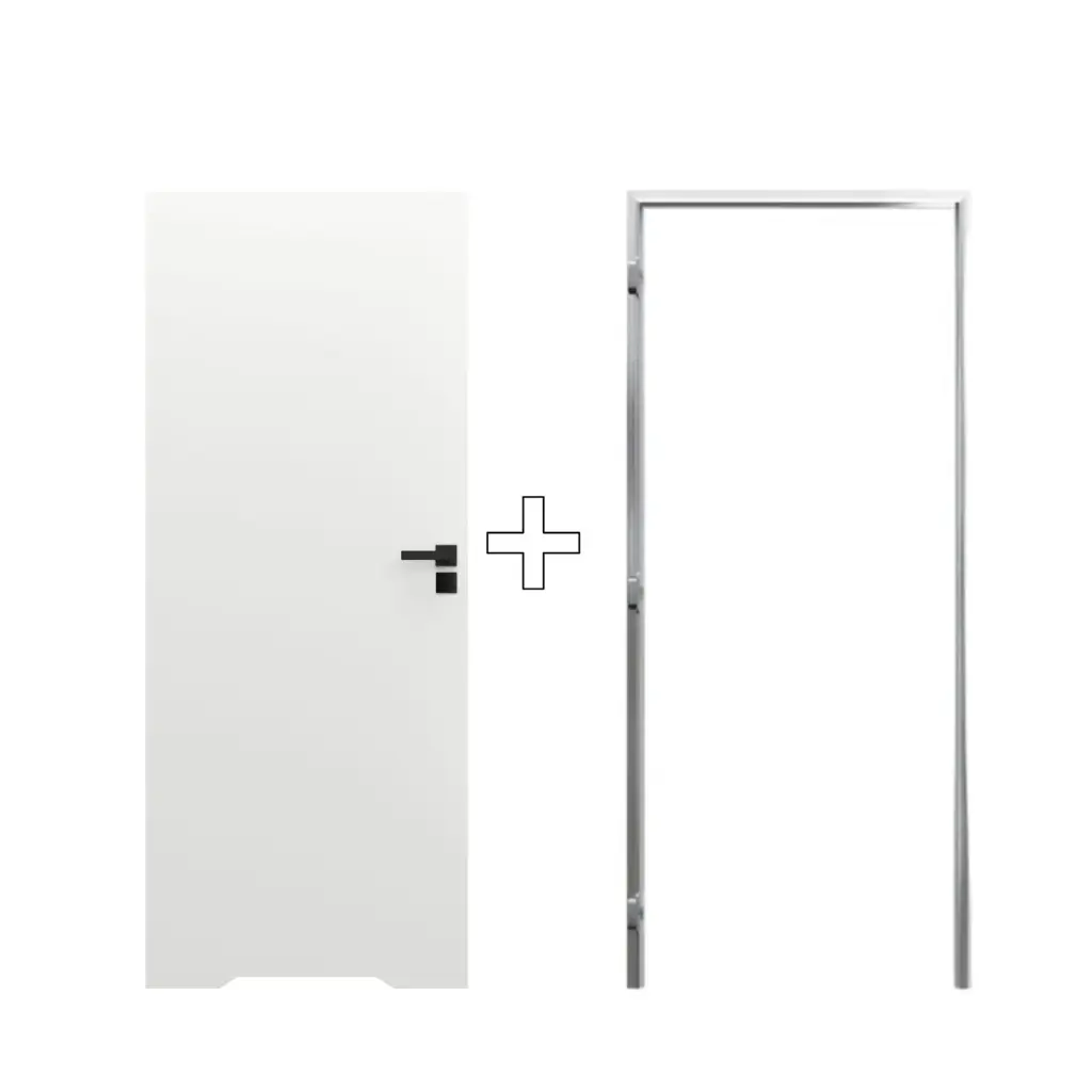 Zestaw Drzwi ukryte + Ościeżnica Porta HIDE WC Bezprzylgowe (otwierane na zewnątrz) Lewe 80cm płyta, SPA1110L08LBPWAYV0O000, OPA100LL080000AN300000, Zestaw, Porta HIDE, PORTA