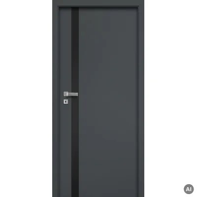 Drzwi A01 Szyba Linea Czarna