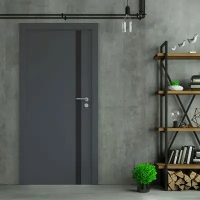 Drzwi A01 Szyba Linea Czarna