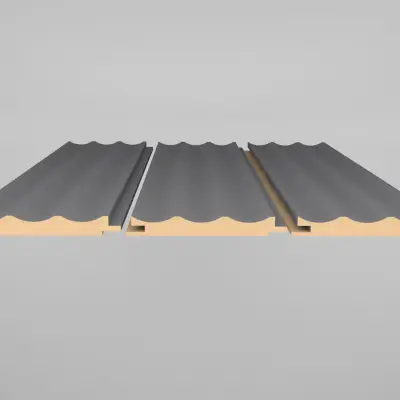 Listwa zakończeniowa Matt Soft Touch Relax Green 735 Prawa Wave, 120040632