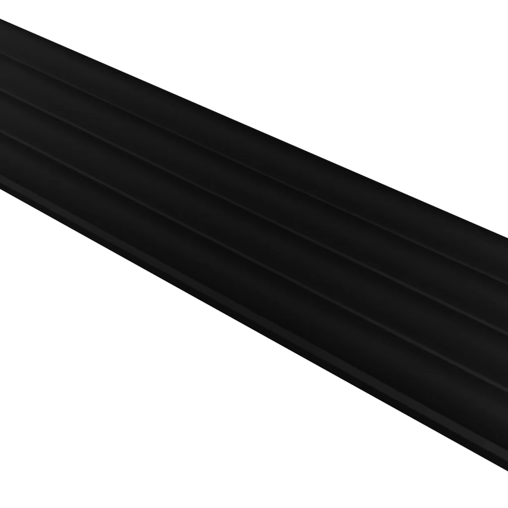 Listwa startowa Matt Soft Touch Black 723 Lewa Oval, 120041901, Listwa startowa, Lamele MDF AGT Akcesoria, AGT