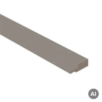 Listwa zakończeniowa Matt Soft Touch Stone Grey 728 Prawa S, 120041370