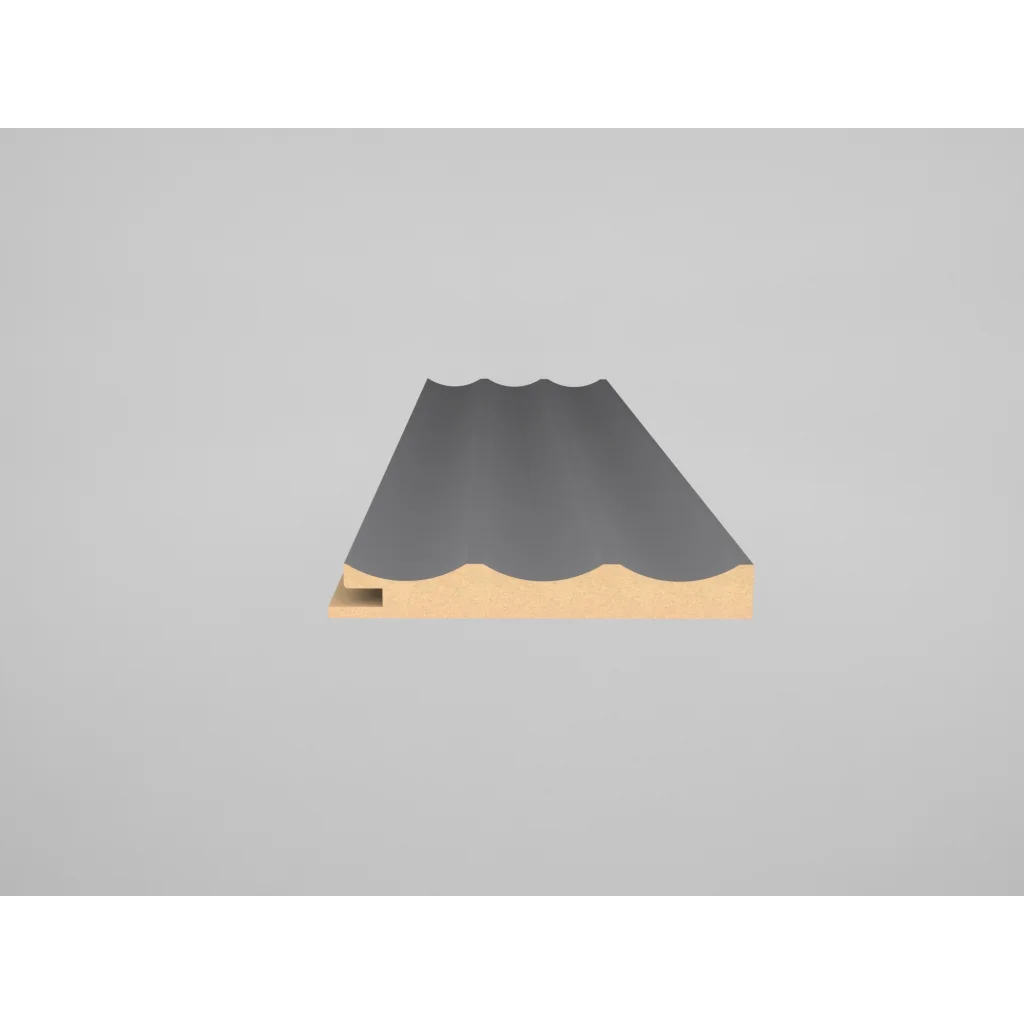 Listwa zakończeniowa Supramat Timeless Grey 3017 Prawa Wave, 120040680, Listwa zakończeniowa, Lamele MDF AGT Akcesoria, AGT