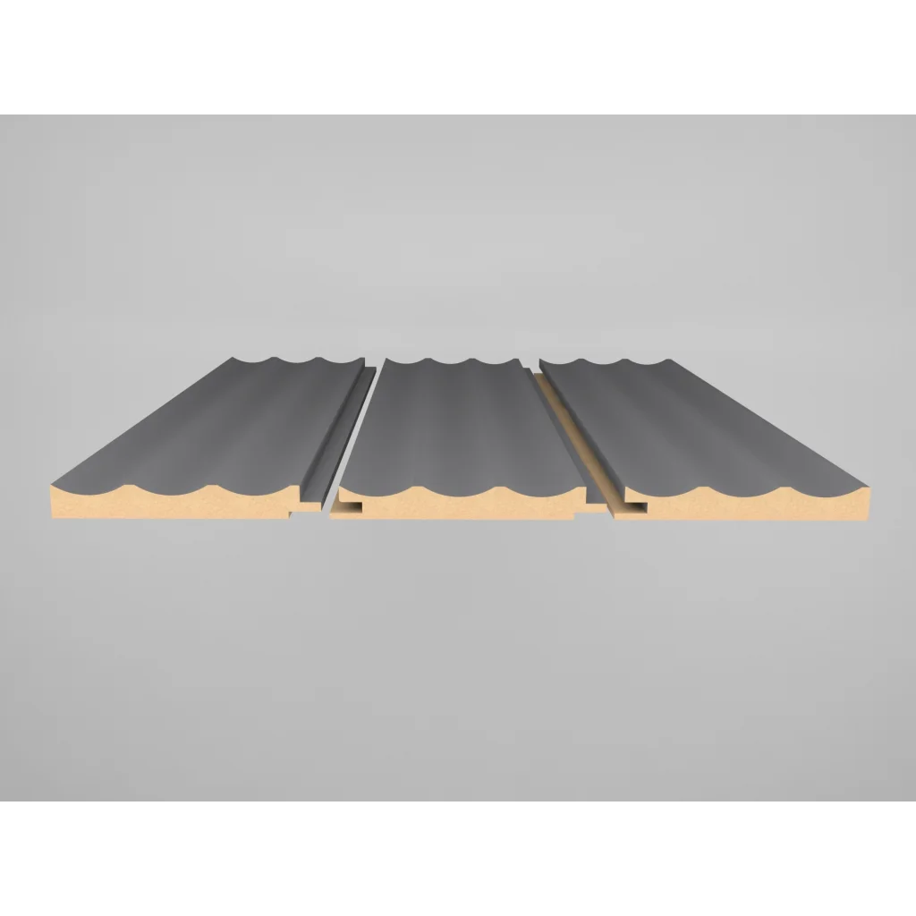 Listwa zakończeniowa Supramat Timeless Grey 3017 Prawa Wave, 120040680, Listwa zakończeniowa, Lamele MDF AGT Akcesoria, AGT