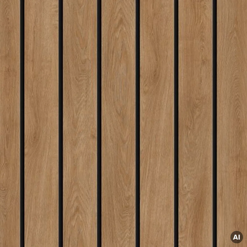Panele elewacyjne fasadowe Solvo V-Black Dąb Naturalny 3030