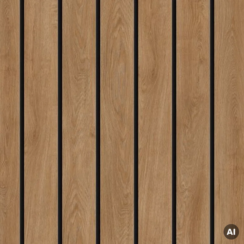 Panele elewacyjne fasadowe Solvo V-Black Dąb Naturalny 3030