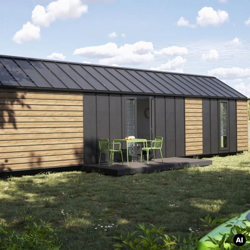 Panele elewacyjne fasadowe Solvo V-Black Dąb Naturalny 3030