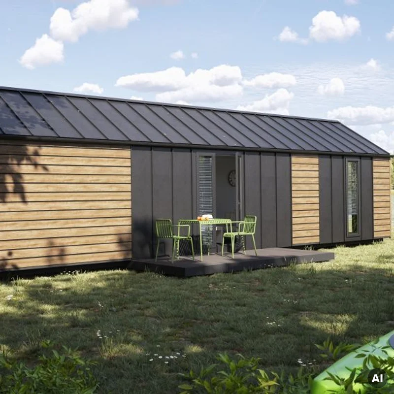 Panele elewacyjne fasadowe Solvo V-Black Dąb Naturalny 3030