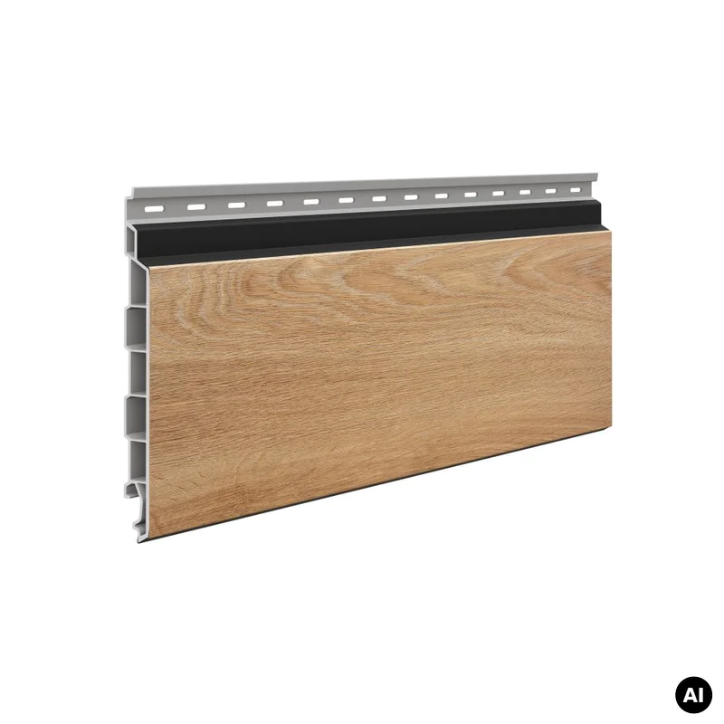Panele elewacyjne fasadowe Solvo V-Black Dąb Naturalny 3030