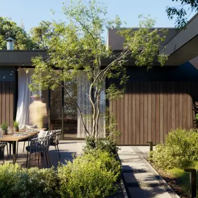 Panele elewacyjne fasadowe Solvo V-Black Dąb Czekoladowy 3030861 SO-01