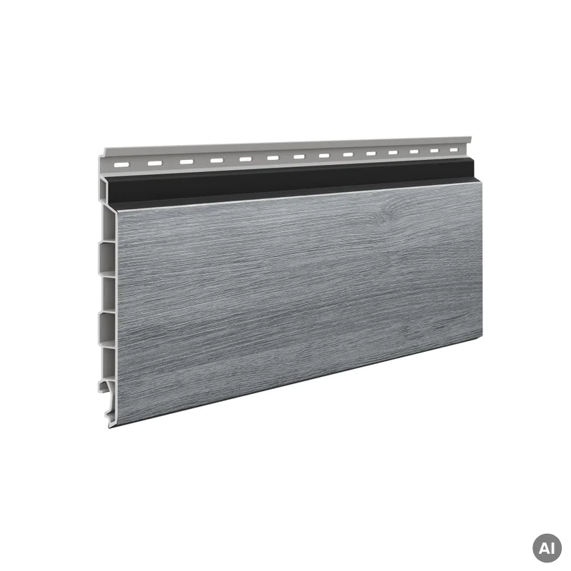 Panele elewacyjne fasadowe Solvo V-Black Dąb Szary 3030867
