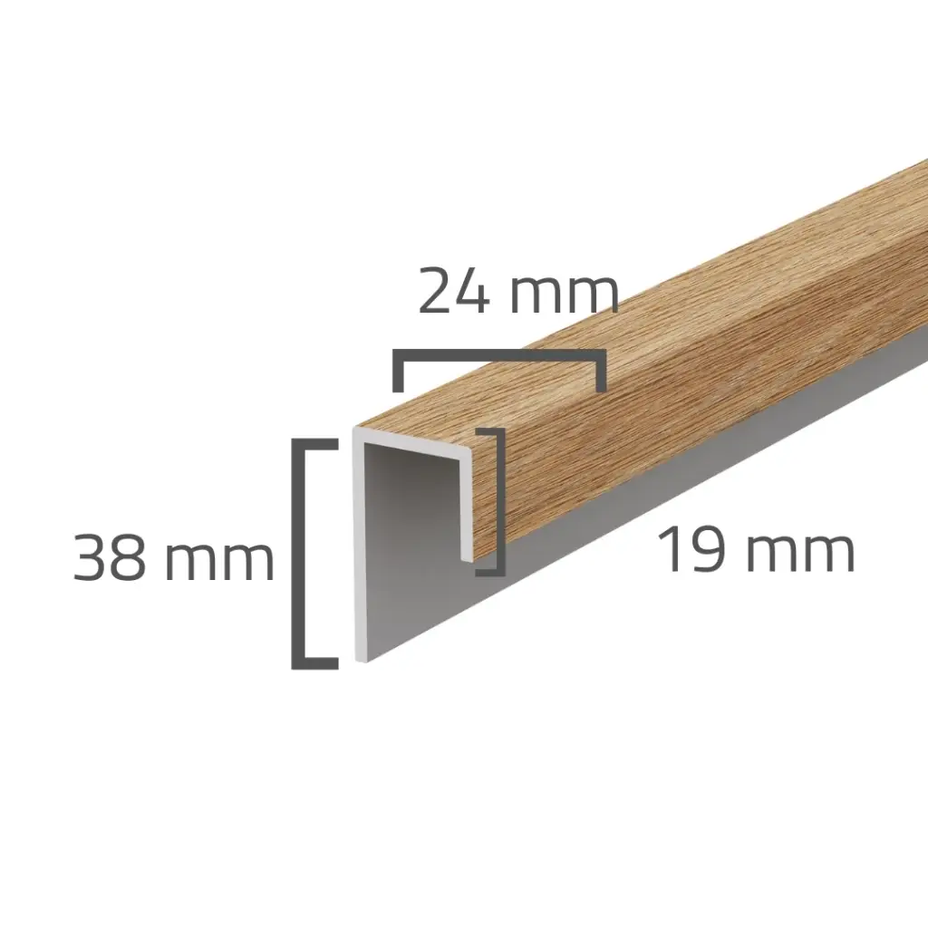 Panele elewacyjne fasadowe Solvo Listwa uniwersalna Dąb Naturalny 1-cz FS-251, 3030878, Panele zewnętrzne, Akcesoria do paneli zewnętrznych Solvo, VOX