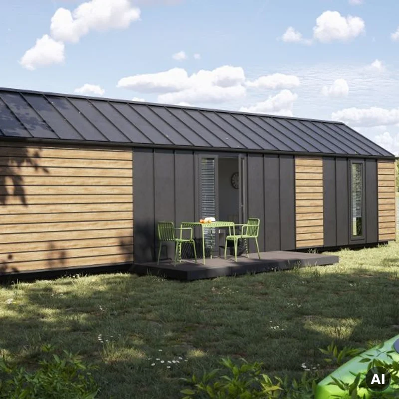 Panele elewacyjne fasadowe Solvo V-Black Dąb Naturalny 3031